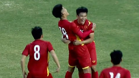 VIDEO: Cặp sao trẻ Hà Nội FC ghi bàn thắng quý như vàng cho U23 Việt Nam