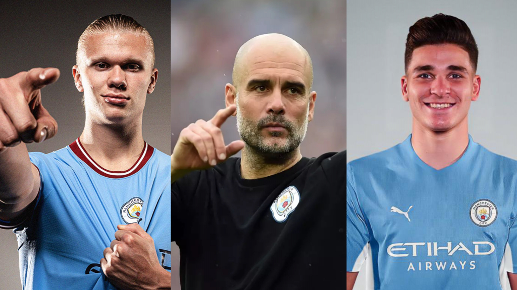 Haaland - Alvarez giúp Guardiola triển khai hệ thống siêu đẳng tại Man City