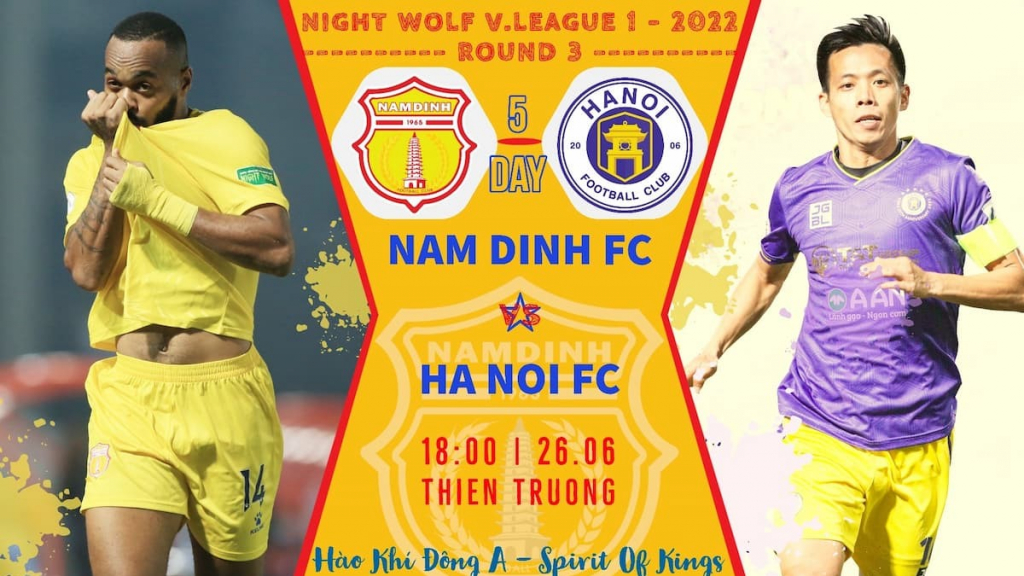 Nam Định đấu bù Hà Nội FC: Chảo lửa Thiên Trường rực cháy