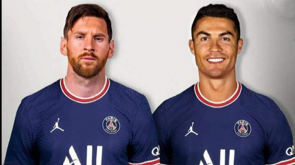 Ronaldo được khuyên rời MU, tới PSG tạo thành đội bóng trong mơ với Messi