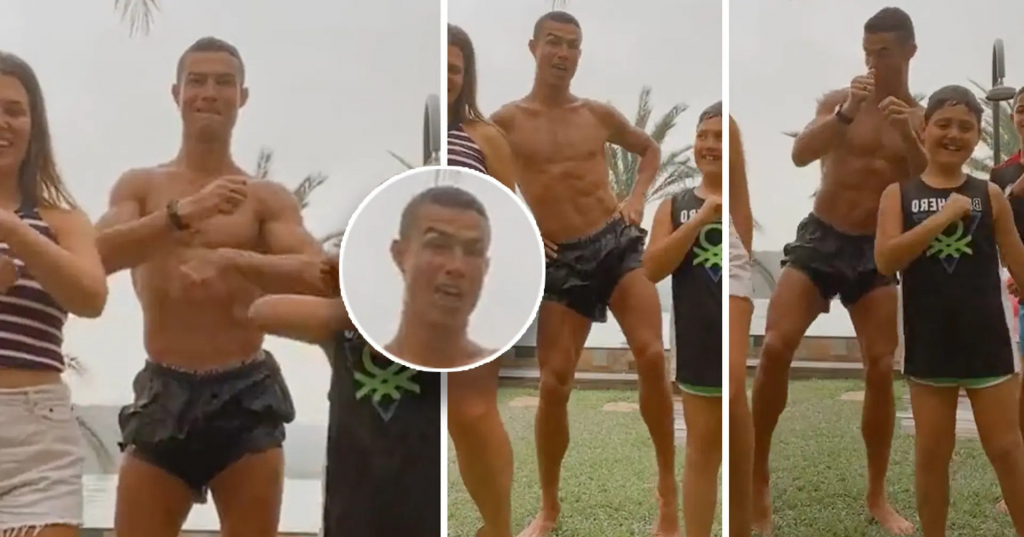 VIDEO: Lắc hông ở biển, Ronaldo gây bão trên Tiktok