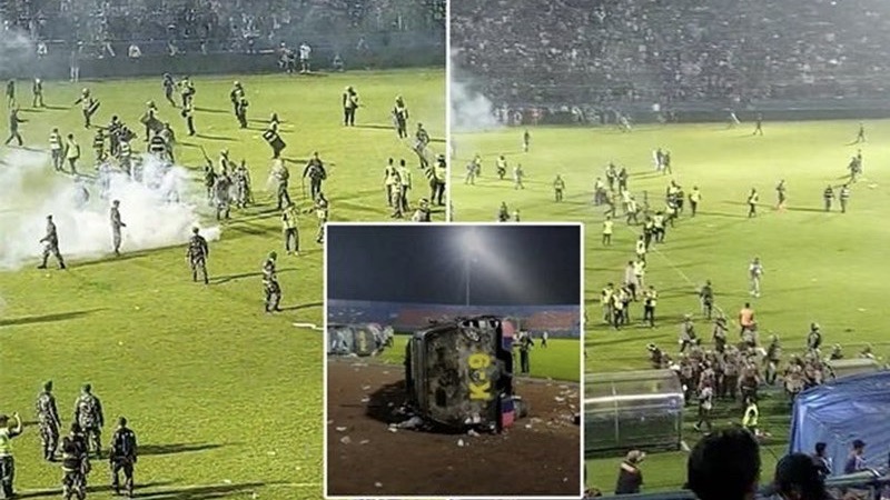 Thảm kịch kinh hoàng của bóng đá Indonesia: Hơn 300 người thương vong