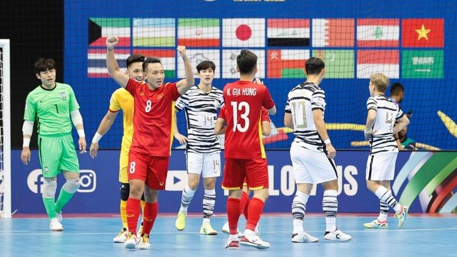 ĐT Futsal Việt Nam thắng áp đảo Hàn Quốc tại giải châu Á