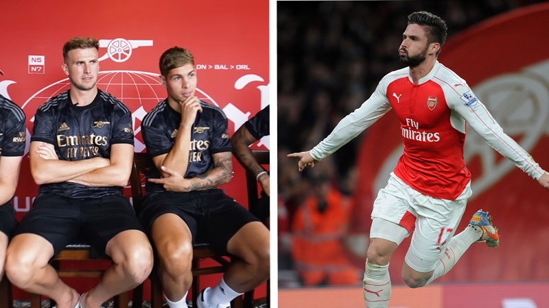 Smith Rowe 'ngã ngửa' khi biết Giroud ghi hơn 100 bàn cho Arsenal