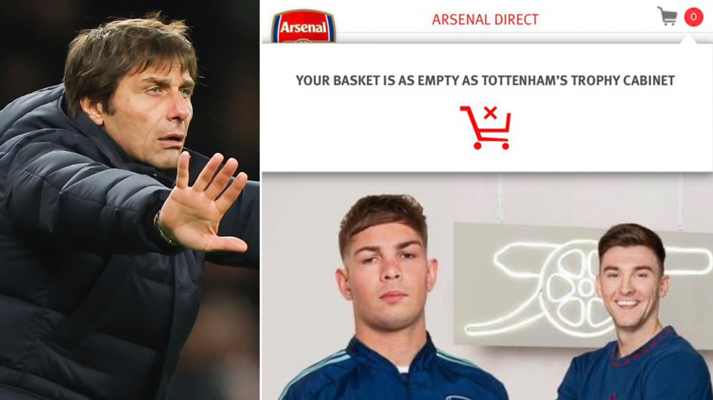 Arsenal công khai 'đá đểu' Tottenham khiến fan thích thú
