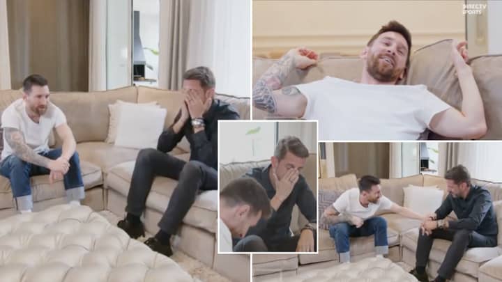 VIDEO: Phóng viên bật khóc khi được phỏng vấn Messi