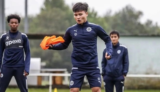 Quang Hải thể hiện ý thức tập chuyên nghiệp đáng tôn trọng ở Pau FC
