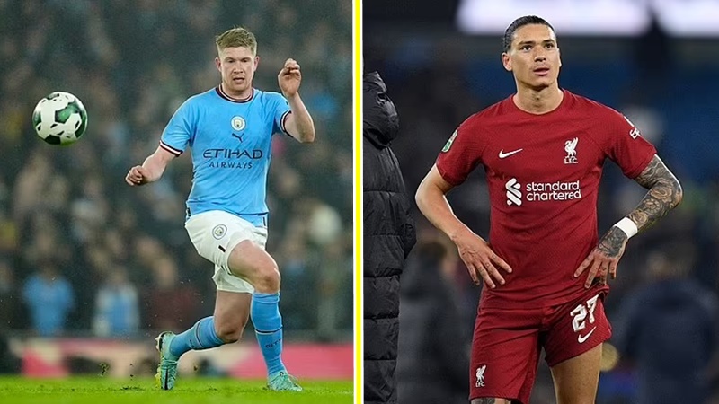 CHẤM ĐIỂM Man City 3-2 Liverpool: De Bruyne vui trở lại, thảm hoạ Darwin Nunez