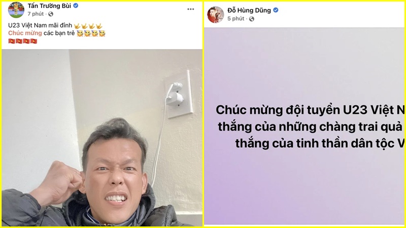 Hùng Dũng, Tấn Trường tự hào về U23 Việt Nam sau chức vô địch Đông Nam Á