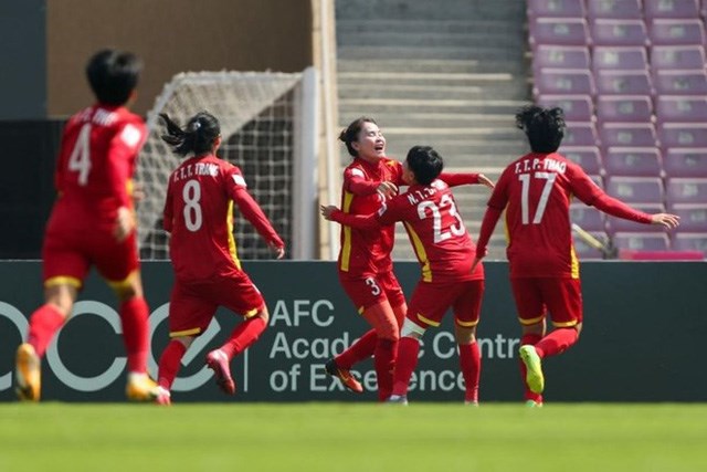 VIDEO: Hình ảnh ăn mừng đầy xúc động của ĐT nữ Việt Nam khi giành vé tới World Cup