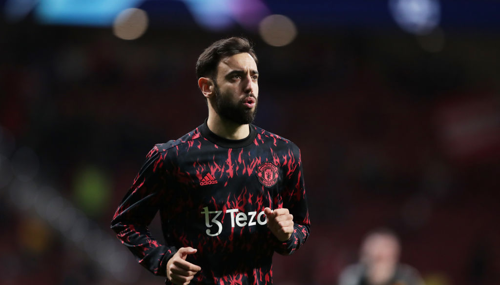 Bruno Fernandes đi vào lịch sử bóng đá Anh trong ngày MU hoà Atletico