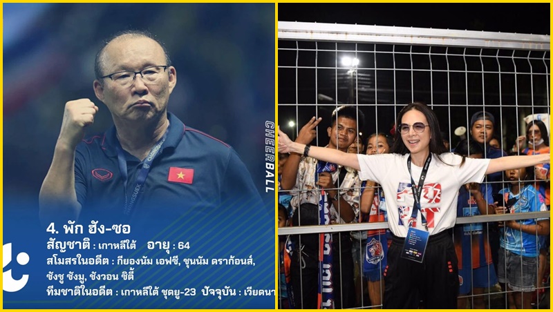 Truyền thông đề cử HLV Park cho 'người đàn bà quyền lực nhất bóng đá Thái Lan'