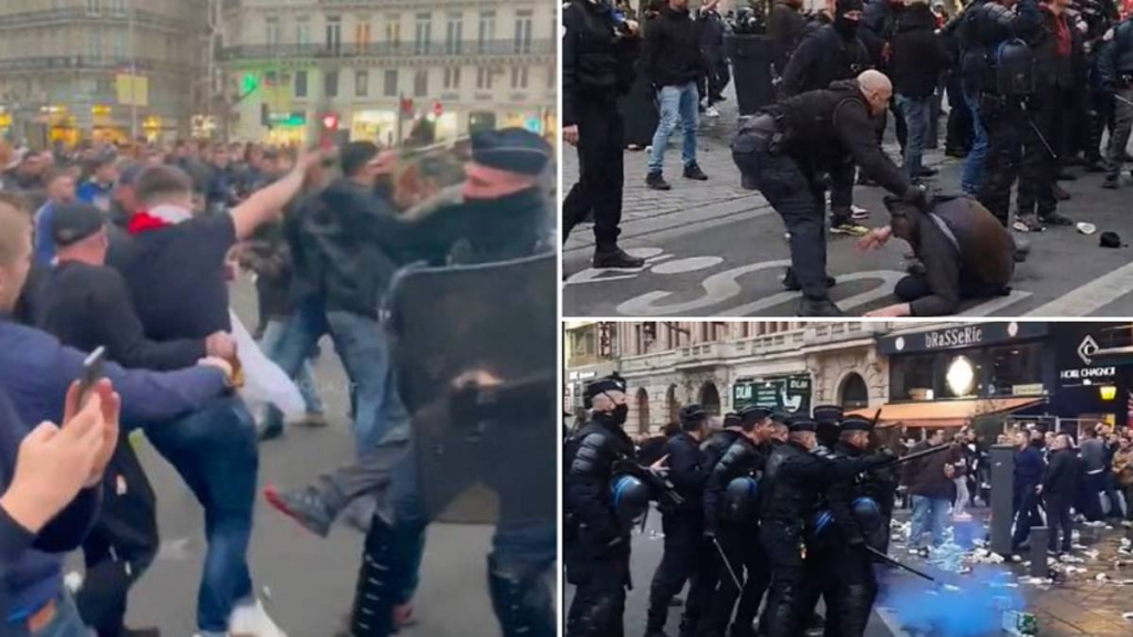 Fan Chelsea bị cảnh sát tấn công, đàn áp trước trận gặp Lille tại Cúp C1