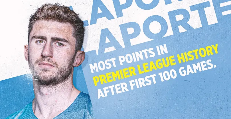 Laporte của Man City vô đối ở Ngoại hạng Anh