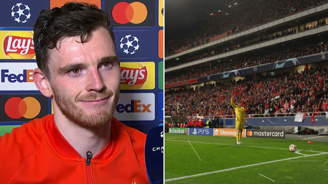 Robertson “vui mừng” vì bị CĐV Benfica ném bật lửa