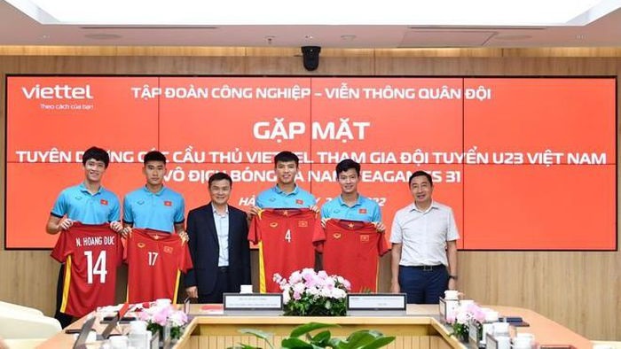 4 người hùng U23 Việt Nam được Tập đoàn Viettel tuyên dương