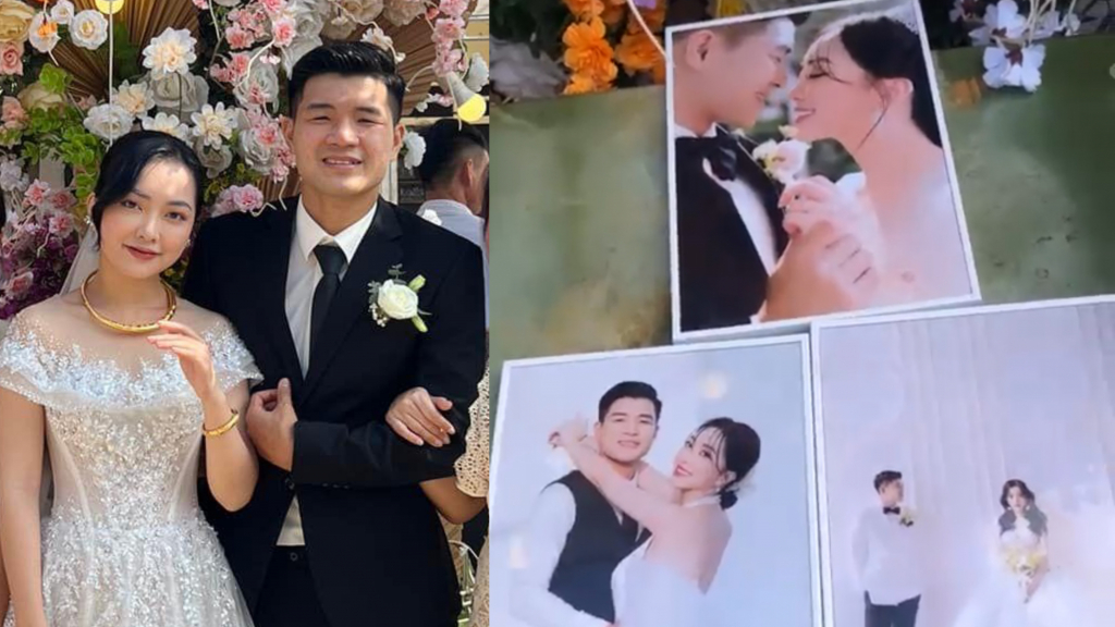 Đức Chinh khóa môi Hà Trang trong hôn lễ tại quê nhà, lộ ảnh cưới siêu đẹp