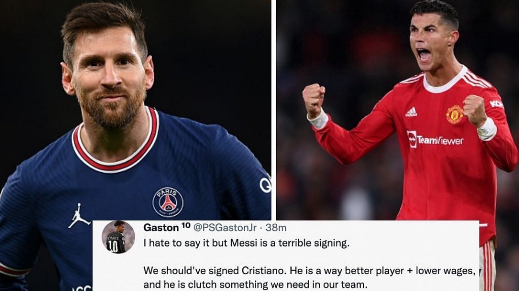 Fan PSG lật mặt, hối hận vì đội nhà chiêu mộ Messi thay vì Ronaldo