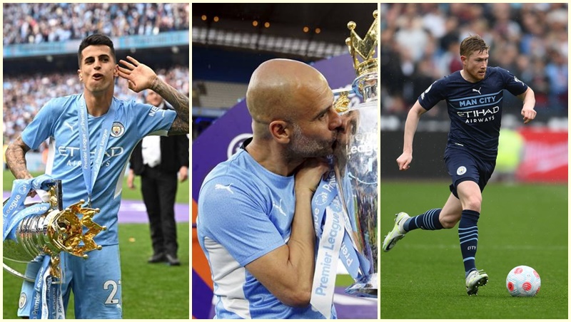 Man City 2021/22: Cancelo, De Bruyne 'cháy nhất'; Guardiola nhận điểm 8