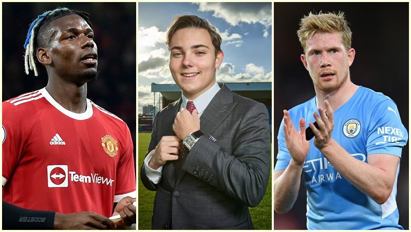 Pogba, De Bruyne xếp sau tỷ phú 22 tuổi trong top 20 người giàu nhất giới thể thao ở Anh