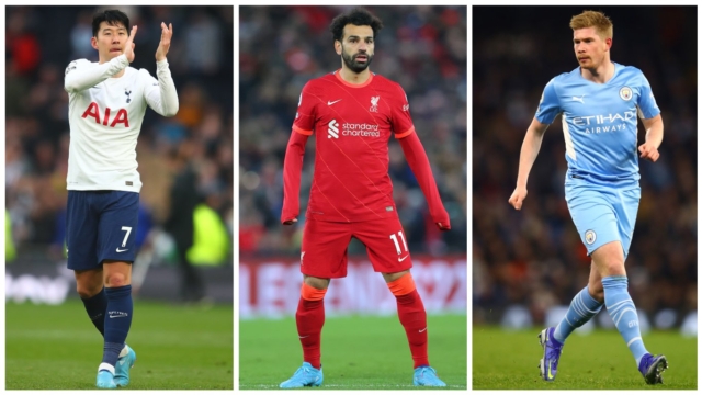 Cầu thủ hay nhất Ngoại hạng Anh 2021/22: Salah đối đầu De Bruyne, Son; Ronaldo vắng bóng