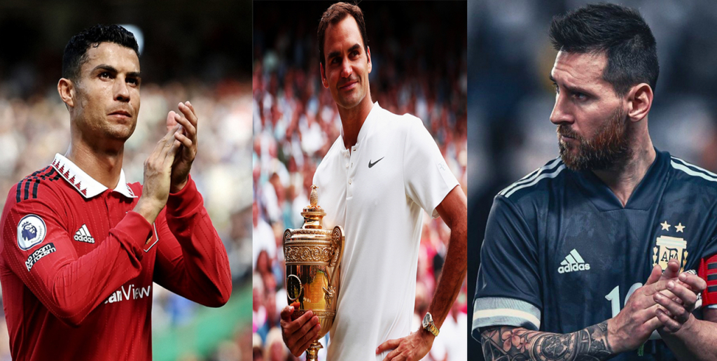 Roger Federer giải nghệ, bỗng chột dạ nghĩ về Ronaldo - Messi